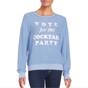 Wildfox - Vote For The Cocktail Party -Long  sleeve top in size S